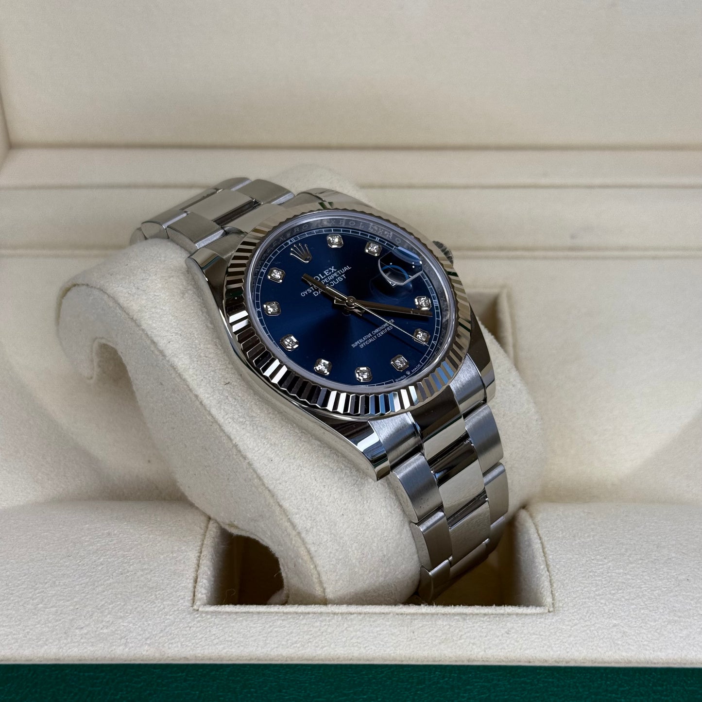 Rolex Diamond Dial Date Just 41mm