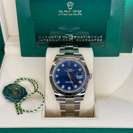 Rolex Diamond Dial Date Just 41mm