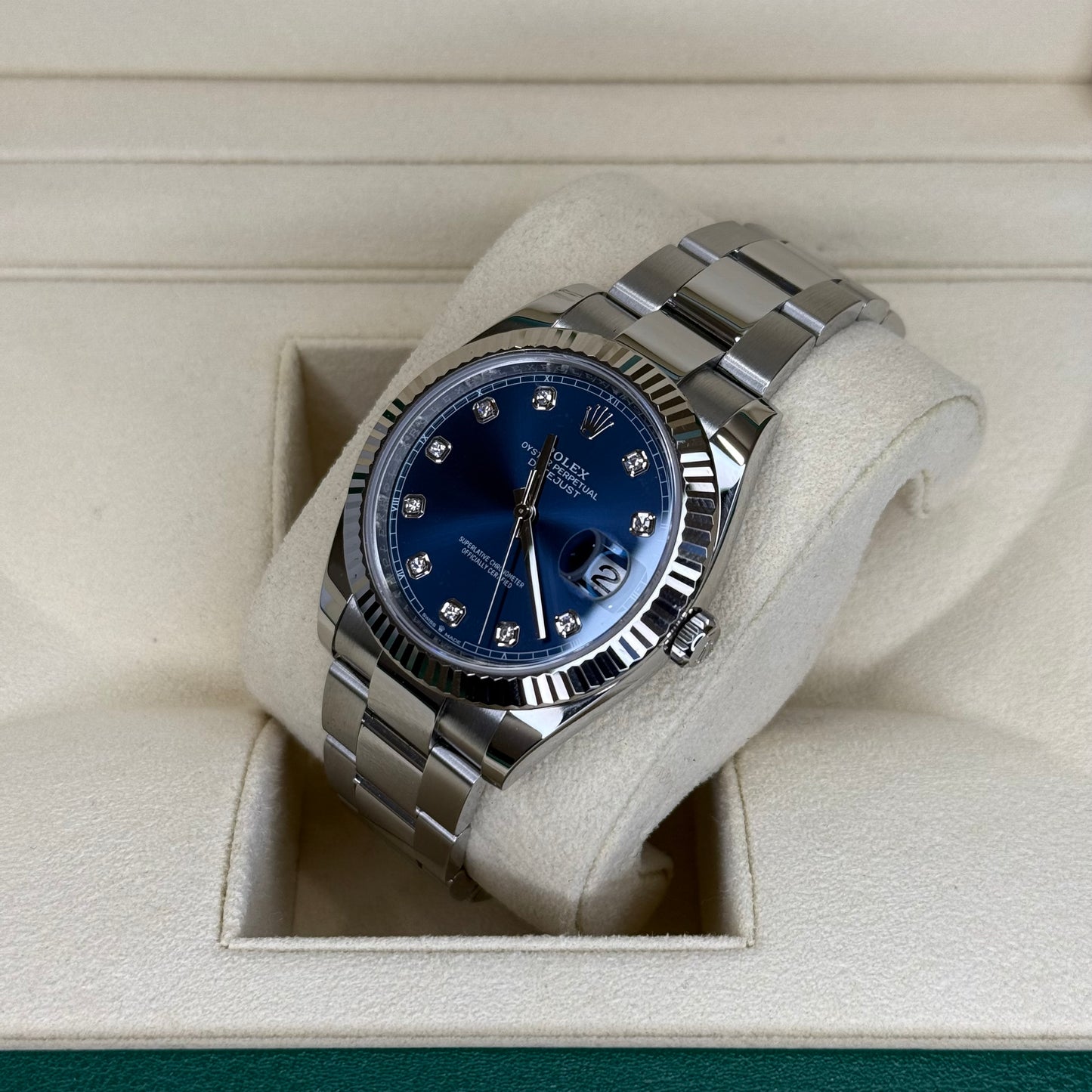 Rolex Diamond Dial Date Just 41mm