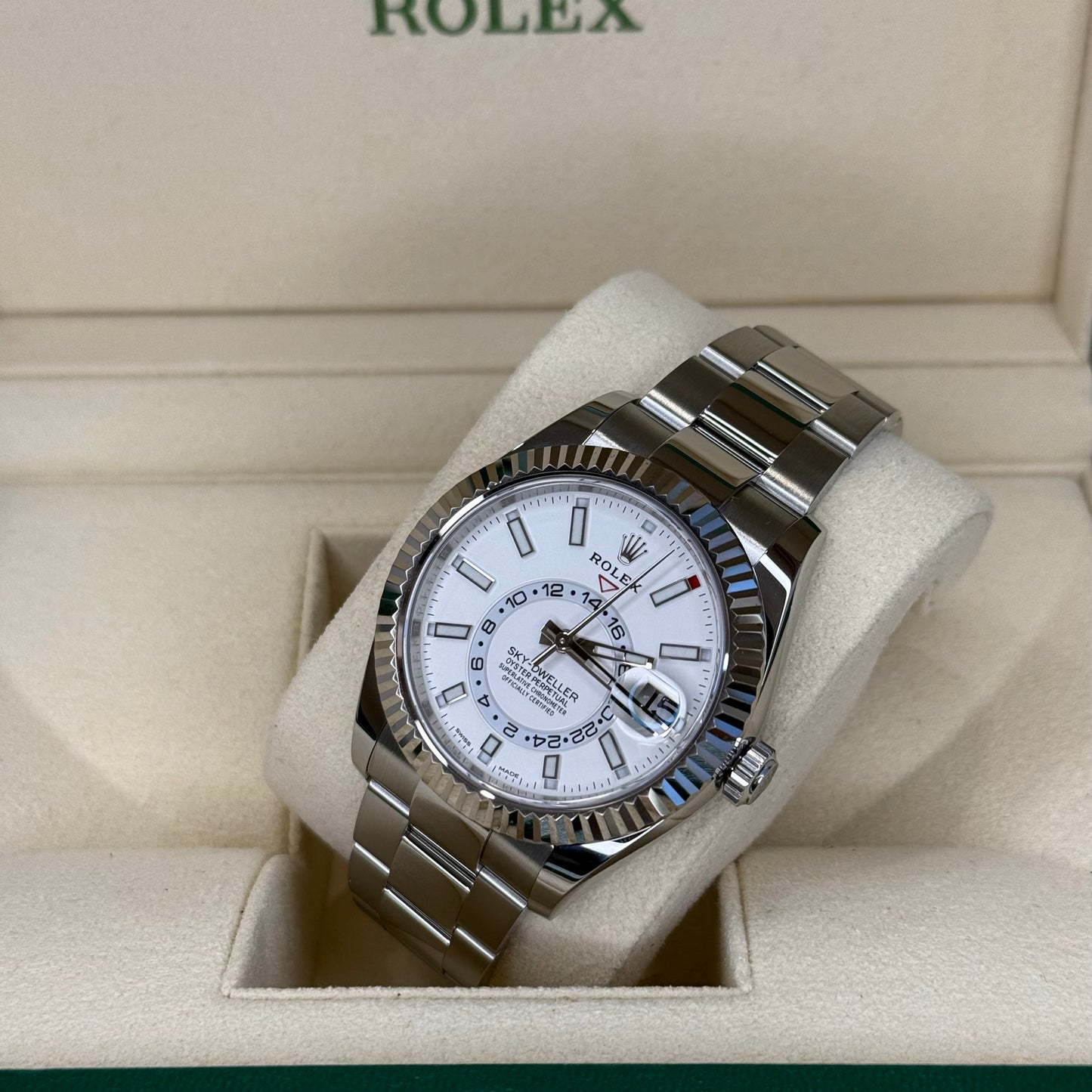Rolex Skydweller White Dial