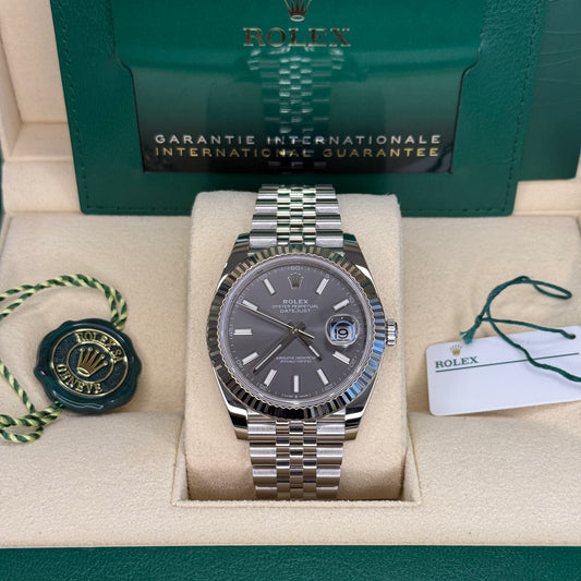 Rolex Rhodium Date Just 41mm