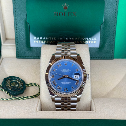 Rolex DateJust 41 Blue Roman Dial