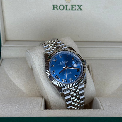 Rolex DateJust 41 Blue Roman Dial