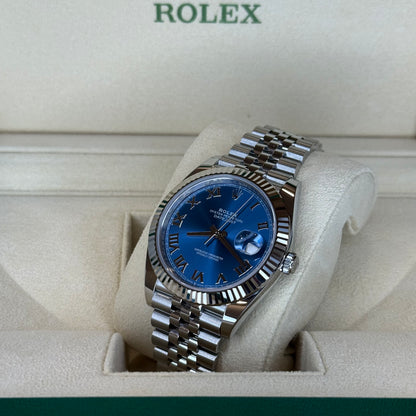 Rolex DateJust 41 Blue Roman Dial