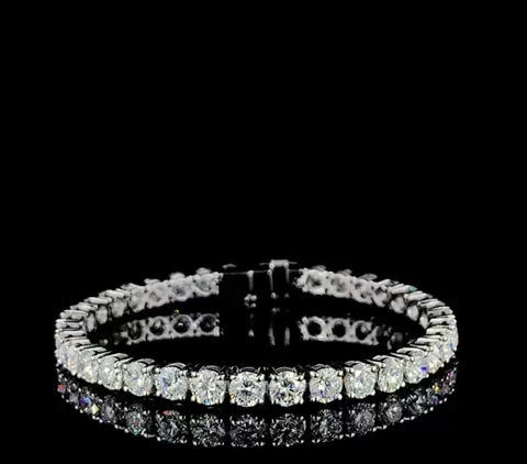 12.5 Carat Weight Lab Tennis Bracelet